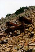 Mine tailings at the Fortune Mine in Colorado